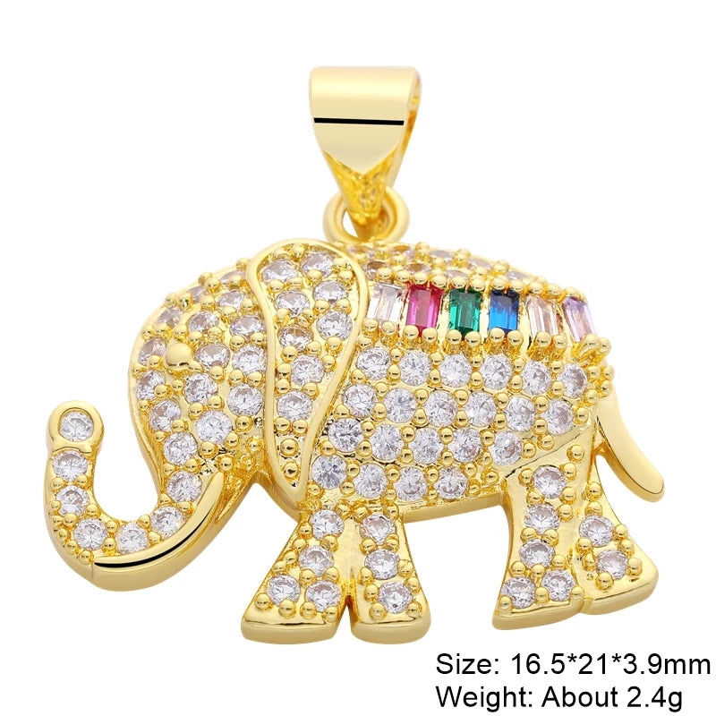 Gold Plated Handmade Colorful Star Of David Charms