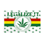 Peace Symbol Rasta Peace Flag