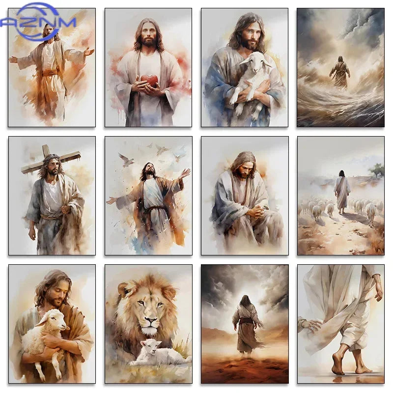 Jesus and The Cross Jesus Poster