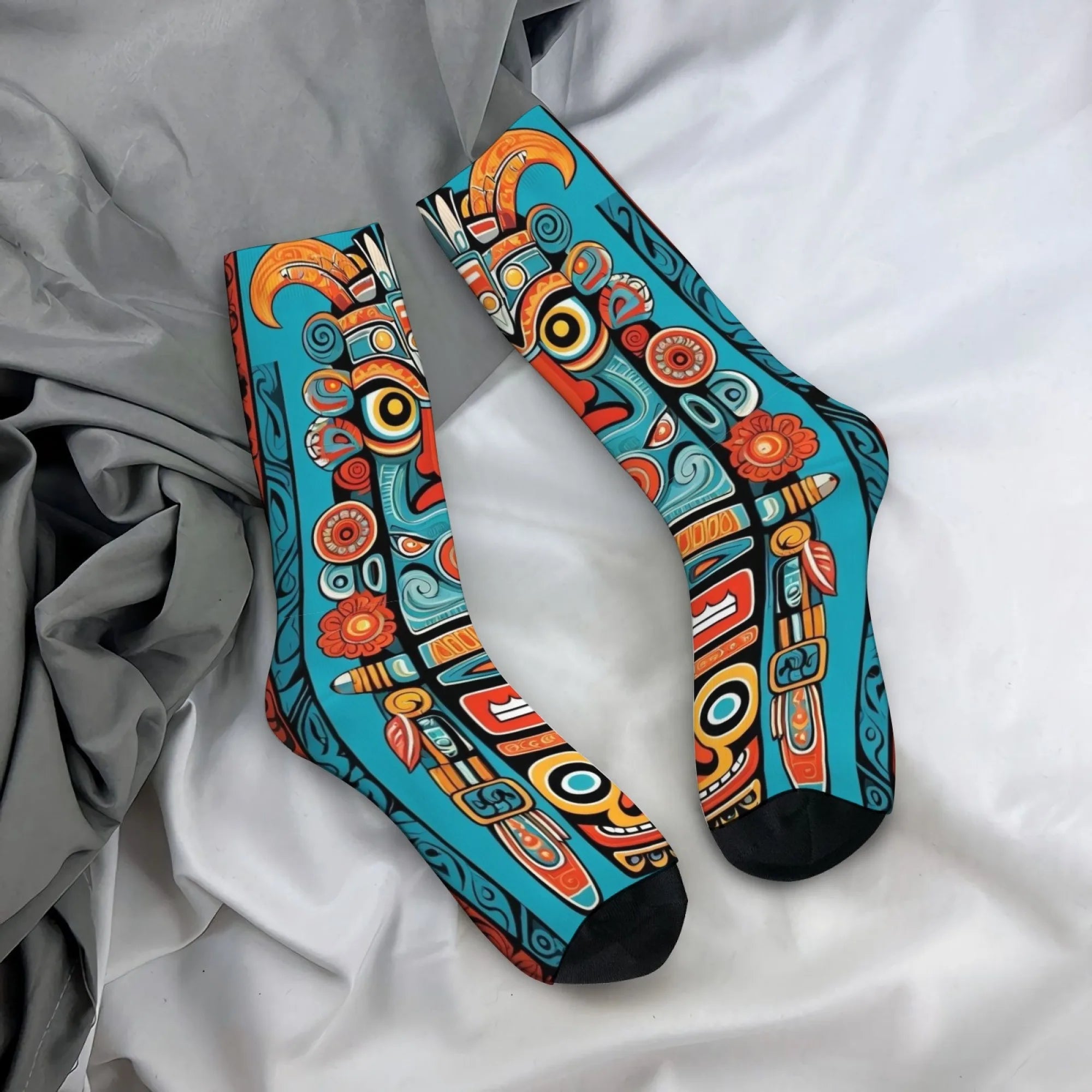 North American Indian Tribal Style Socks