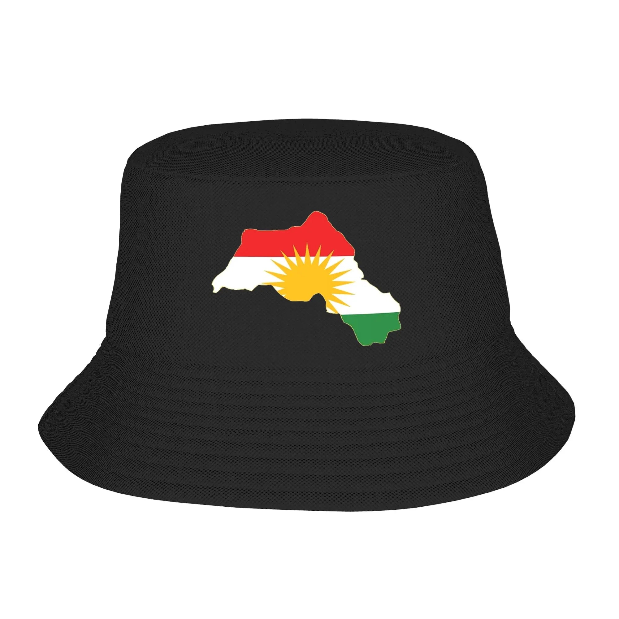 Kurdistan Flag Map Bucket Hat