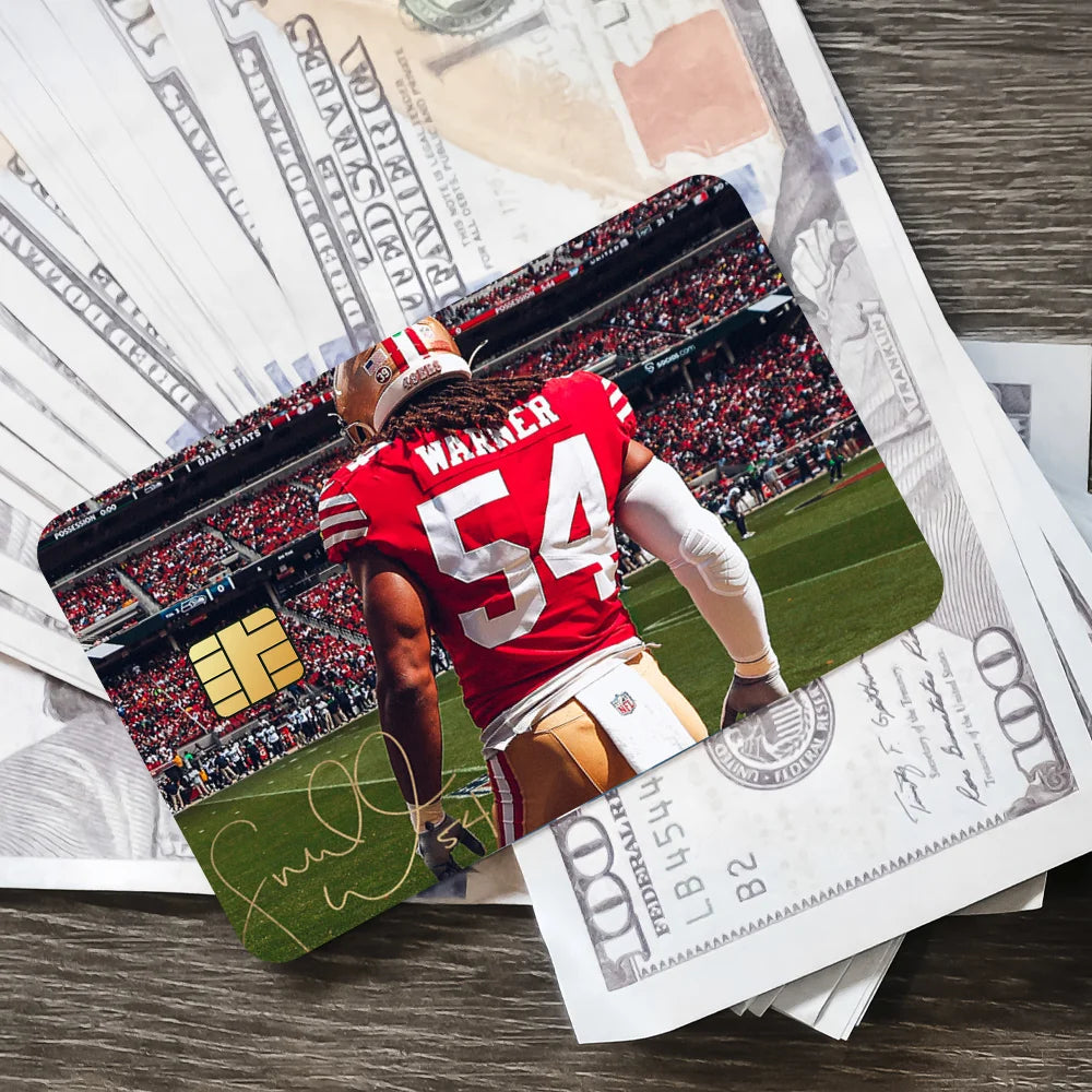 San Francisco 4-49ers NFLS Anti-Scratch Card Sticker