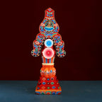 Nepali Resin Painted Dharma Doma Statue