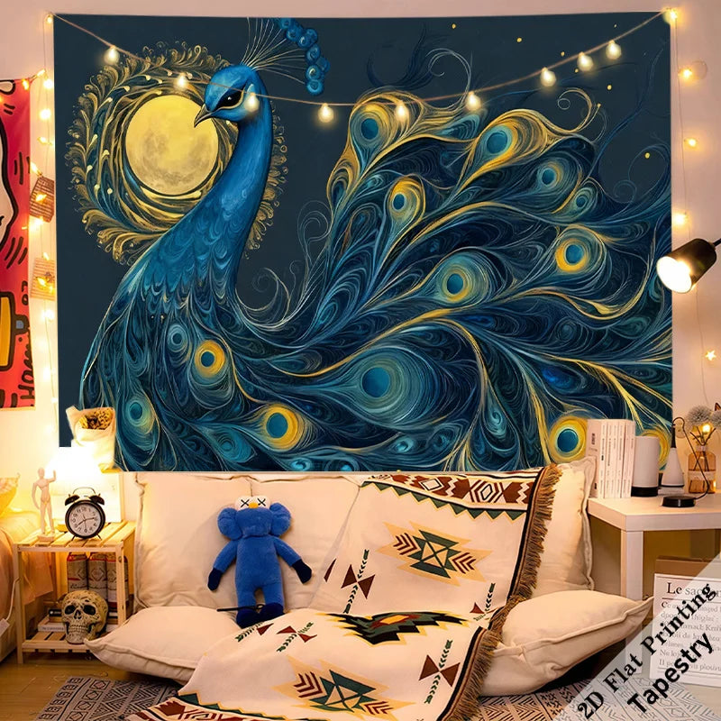 Majestic Peacock Tapestry