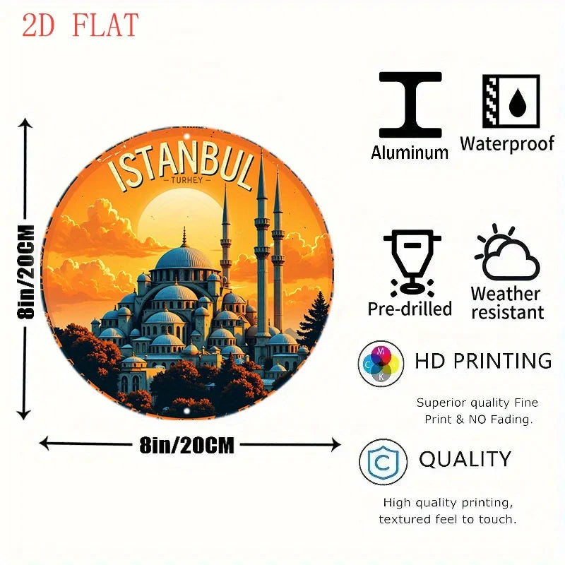 1PC Istanbul Cityscape Wall Art