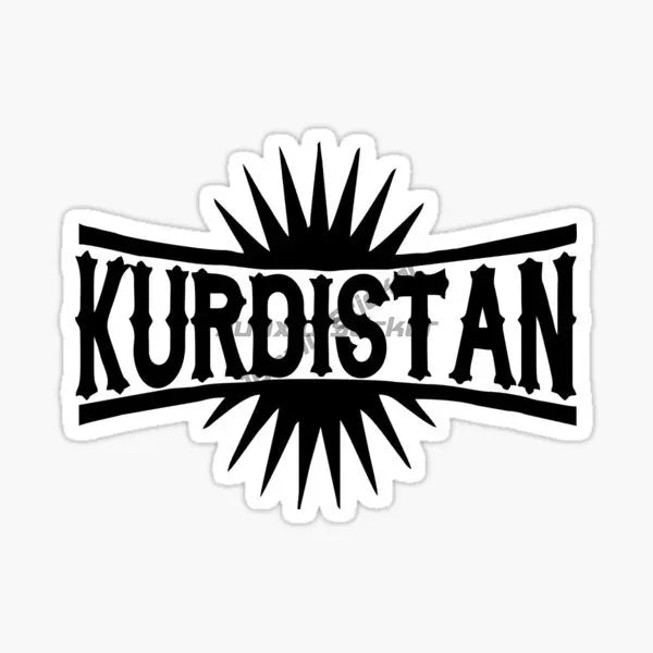 ملصقات شعار خريطة علم كردستان للسيارات والشاحنات والدراجات الهوائية والنارية والخوذات للطرق الوعرة وملحقات الملصقات الجدارية مقاسات قابلة للتخصيص