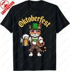 Funny Oktoberfest Cute Cat Pretzel Beer Funny Party Adults T-Shirt