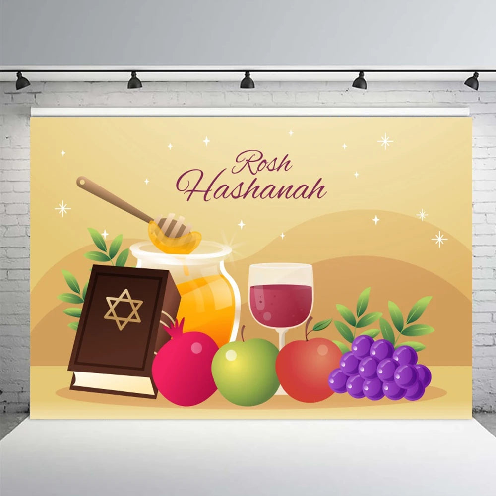 Happy Rosh Hashanah Photography Background