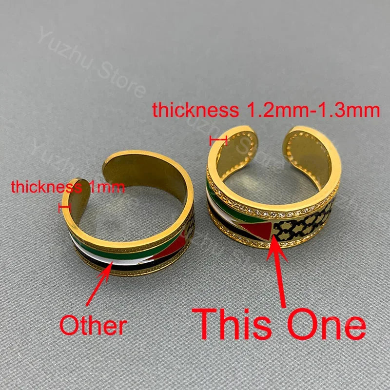Kufiya Zircon Rings