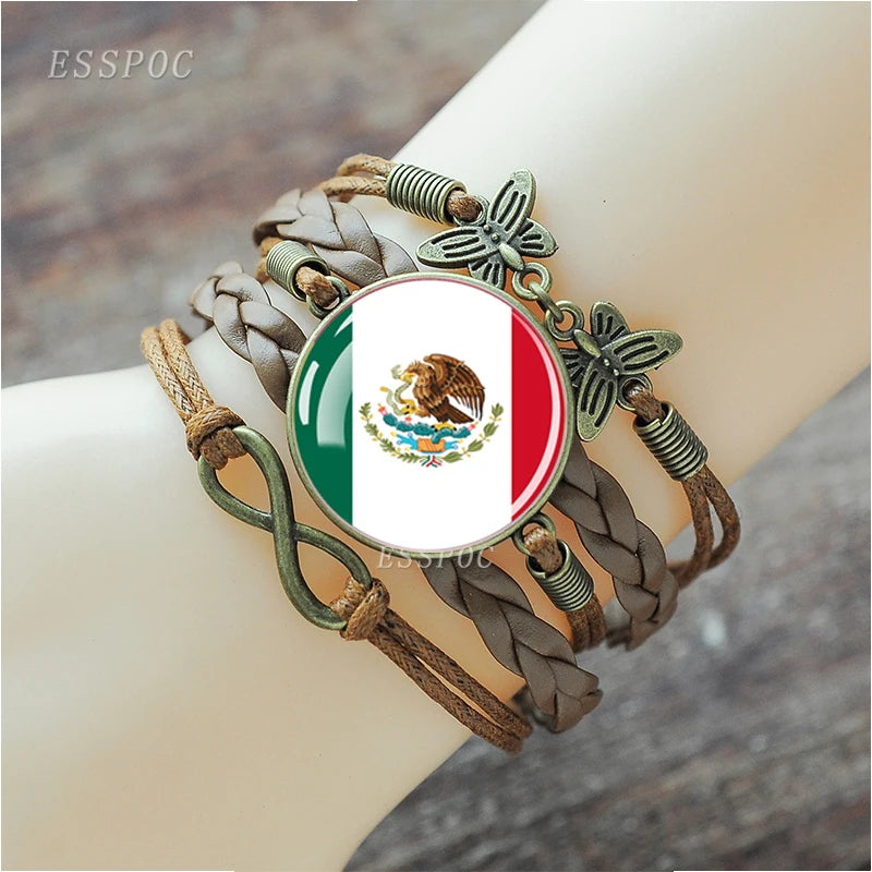 Mexico Flag Bracelets