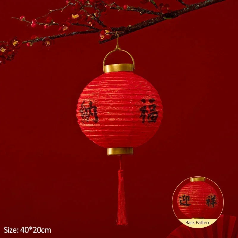 Chinese lamp LED Glowing classical red paper lantern