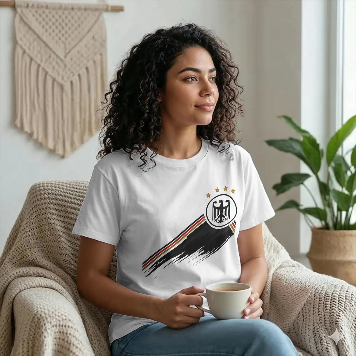 Funny Deutschland Germany Football Player T-Shirt