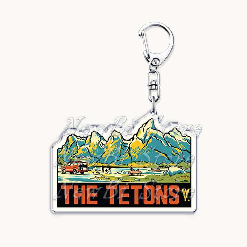 US Travel Keychain