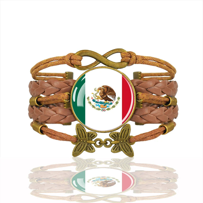 Mexico Flag Bracelets