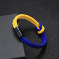 Creative Bracelet Ukraine Flag Colors Braslet Homme Pulseira Tela Jewelry
