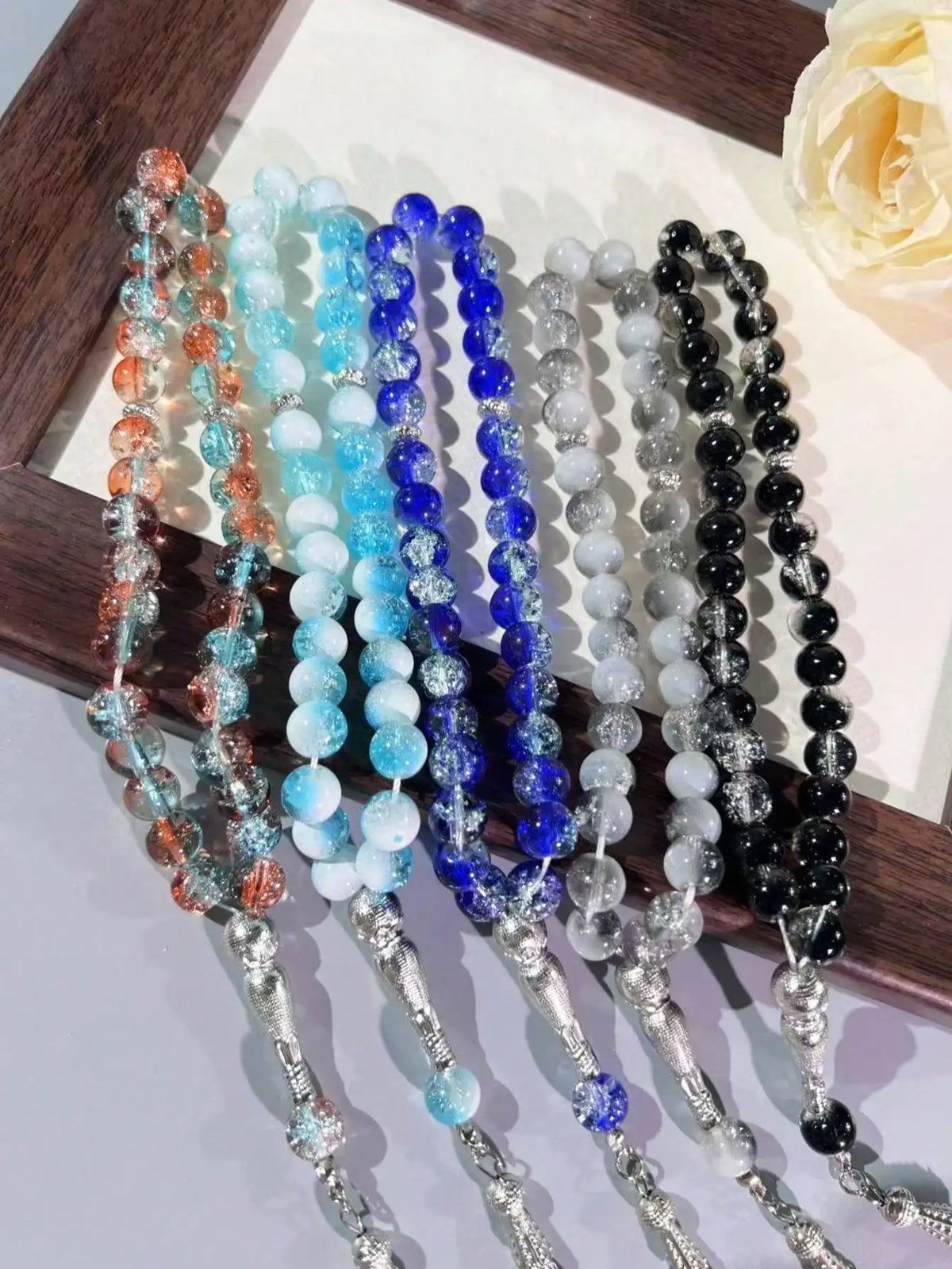 Cracked Glass Beads Tasbih