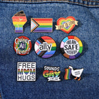 Rainbow Theme Design Love Enamel Brooches Pride To LGBTQ
