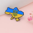 Ukraine Map Enamel Pins