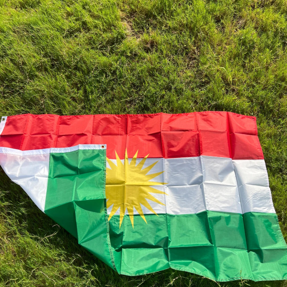 90*150cm Kurdistan Flag Hanging Polyester