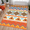 Southwestern Rug, Aztec Tribal, Native American Design