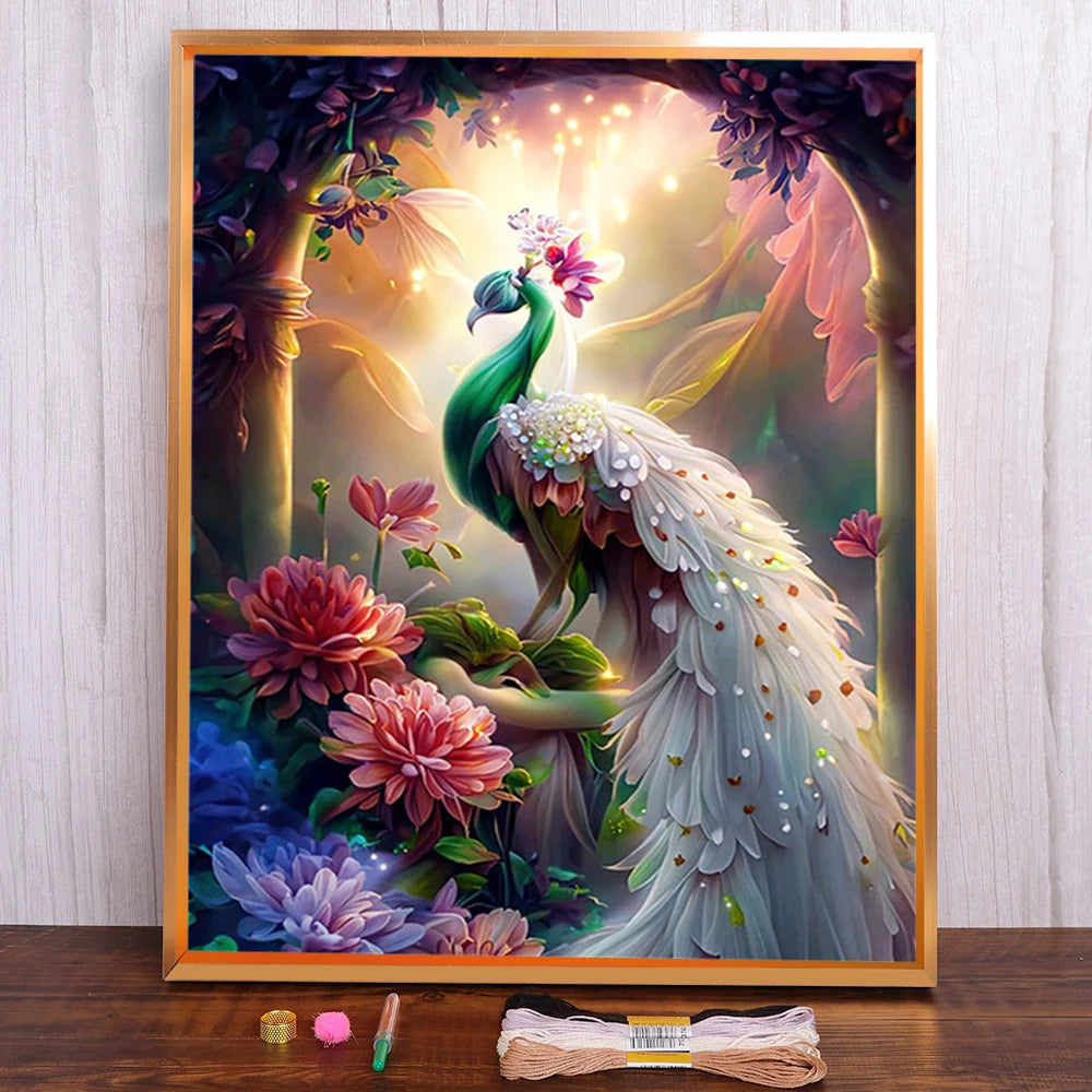 Peacock Cross Stitch Kit