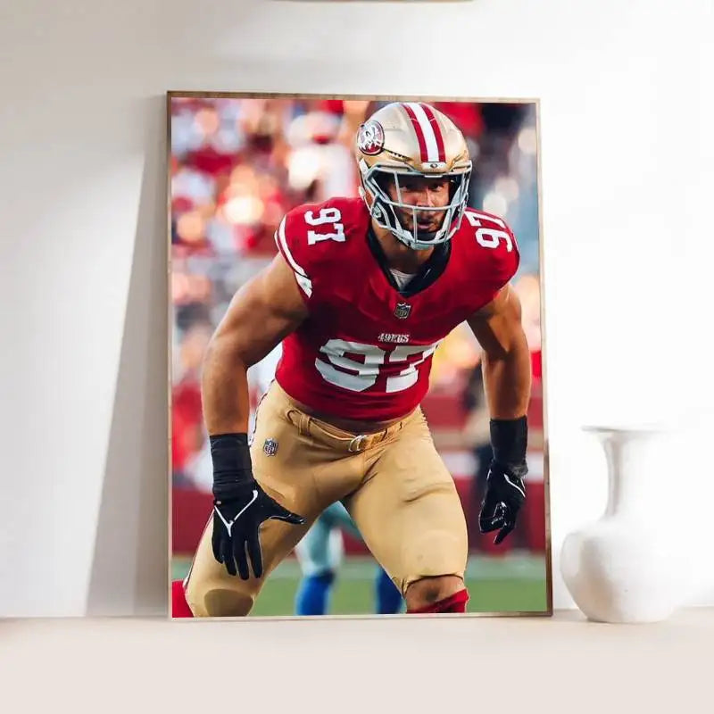 N-Nick B-Bosa Poster Self-adhesive Art  Paper Sticker