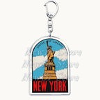 US Travel Keychain