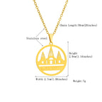 Stainless Steel Yazidi Lalish Peacock Necklace