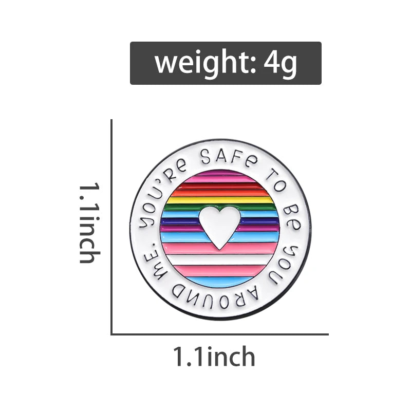 LGBTQ Pride Brooch Enamel Pins
