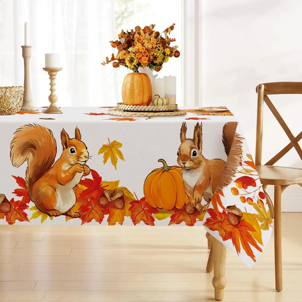 Tablecloth Party Decor Autumn Maple Leaf