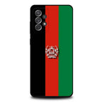 جراب هاتف علم أفغانستان لأجهزة سامسونج S25,S24,S21,S22,S23,S30,Ultra,S20,Plus,Fe,Lite,Note,10,9,5G غطاء أسود
