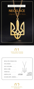 Ukraine Necklace National Symbols