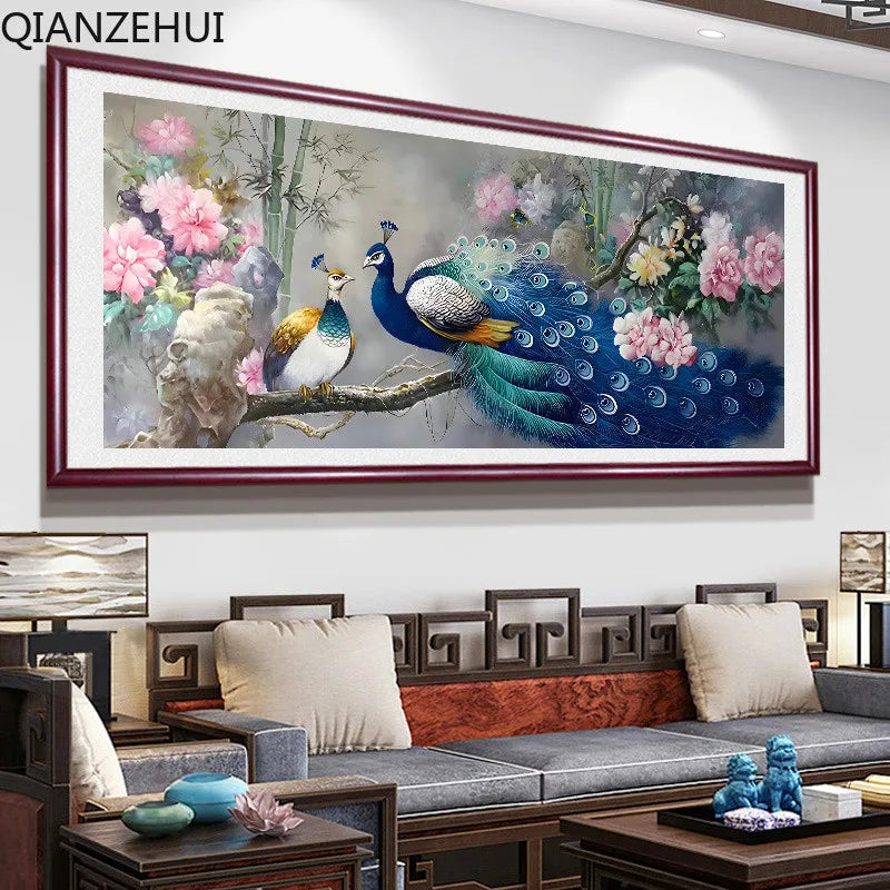 Peacock Cross Stitch Kit