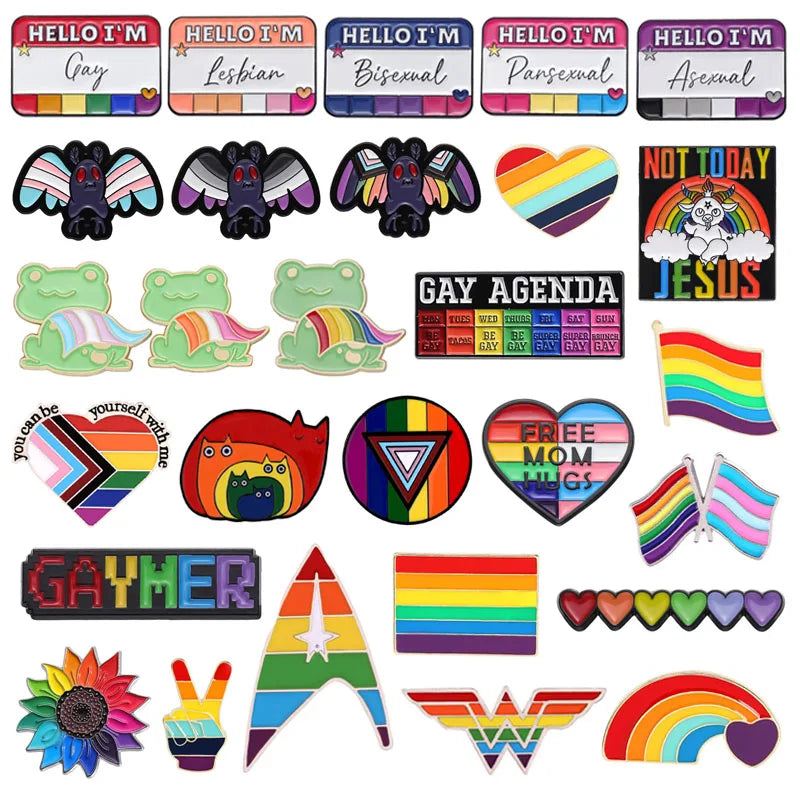 LGBT Rainbow Enamel Pins Pride