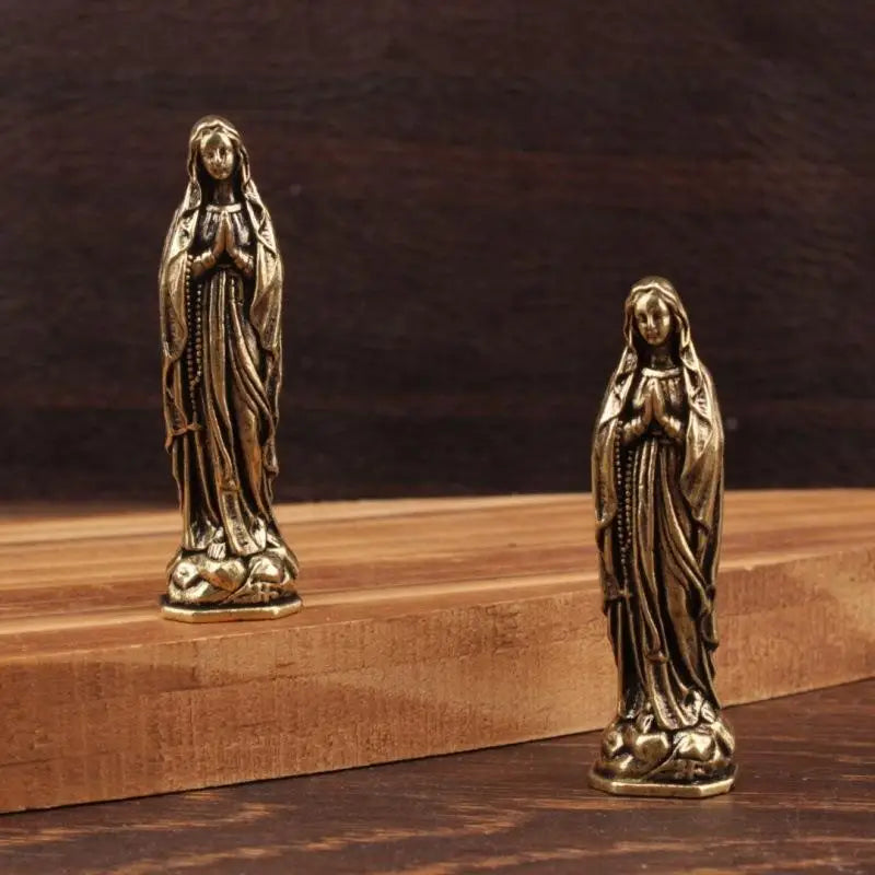 Brass Maria Figurine Pendant Brass Maria Figurine