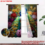 Colorful Peacock Curtains