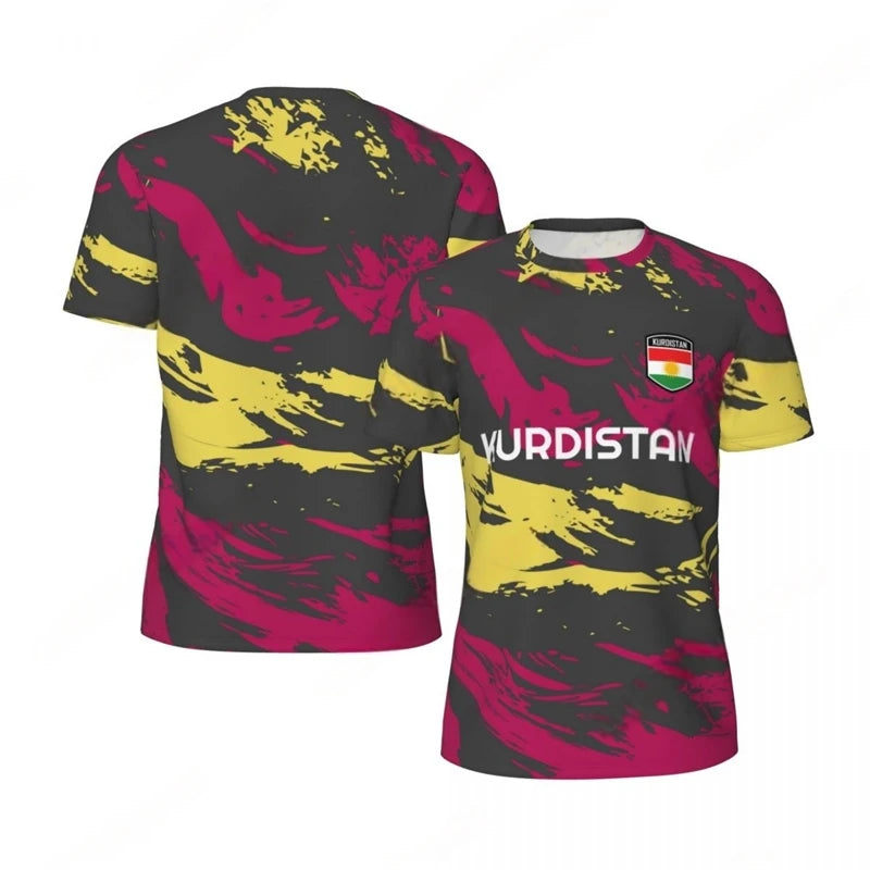 KURDISTAN 3D Print Sport Men T-shirt