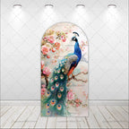 Peacock Floral wall Decor Backdrop