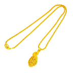 24K Gold Peacock Pendant Necklace – AU999