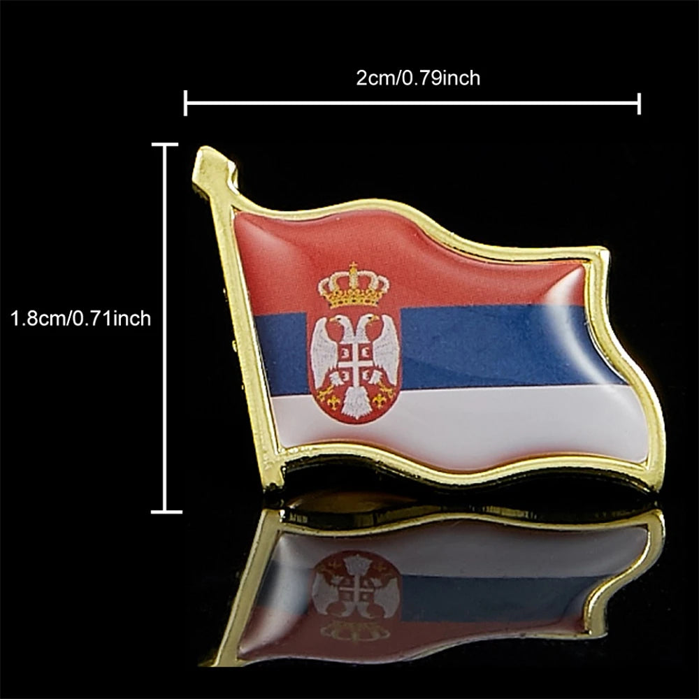 Serbia Flag Pin