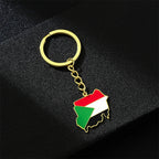 Republic of South Sudan Map Flag Pendant Necklaces