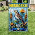 Nebraska Meadowlark Bird Flag Graden