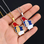 Serbia Map Necklace