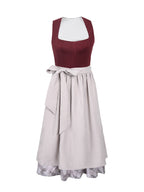 Women's German Dirndl Dress Costume 2 Piece Oktoberfest