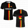 Germany Football Jersey Flag Print T-shirt