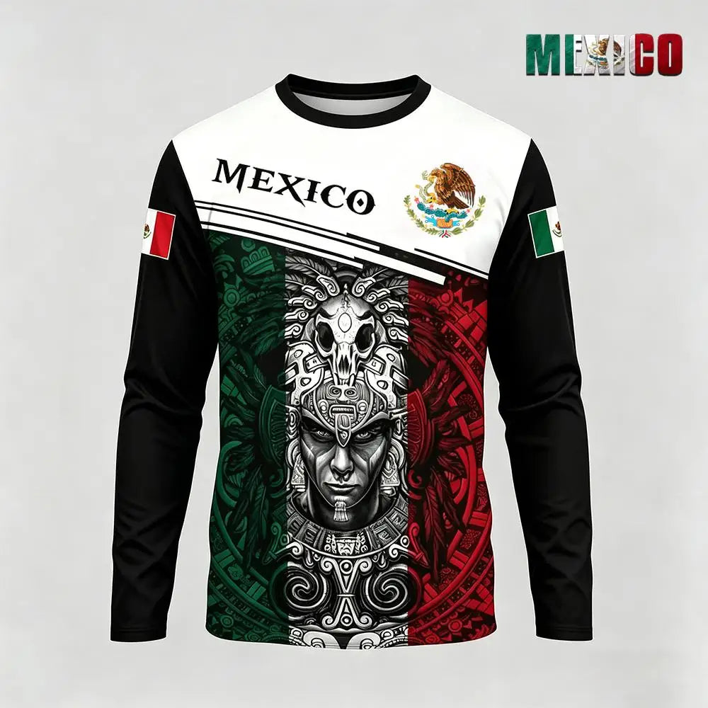 Mexico Themed Long Sleeve T-shirt