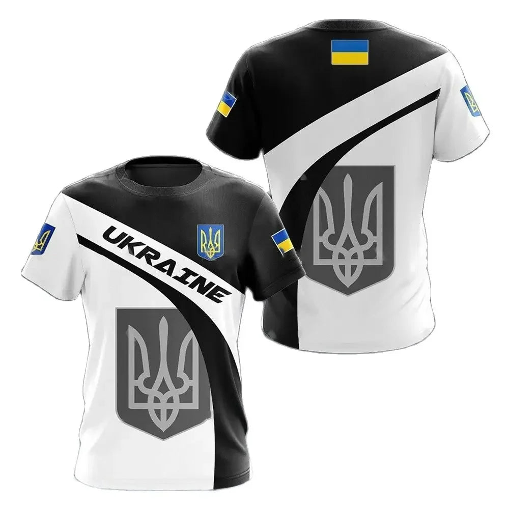 Ukraine Theme Printed Short-sleeve T-shirt