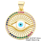 Gold Plated Handmade Colorful Star Of David Charms
