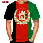 3D Print Afghanistan Flag T-Shirt