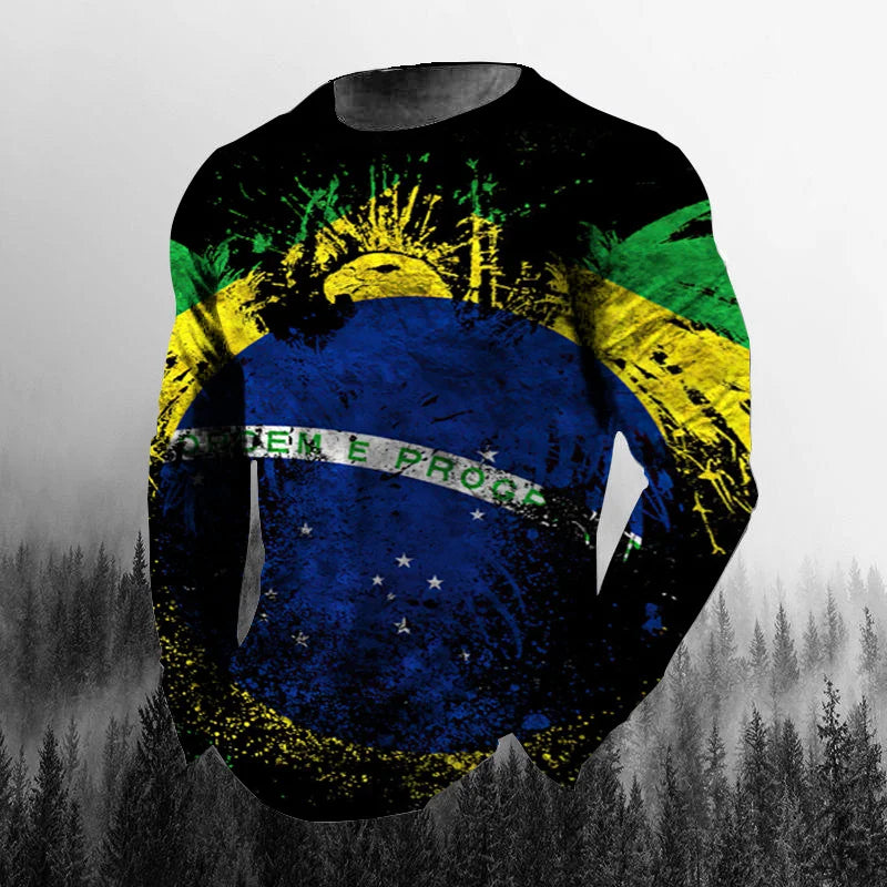 Brazil Flag 3D Print Tee